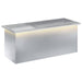 Jardinieră de grădină cu LED Argintiu 40 x 100 x 40 cm - WALTI WALTI
