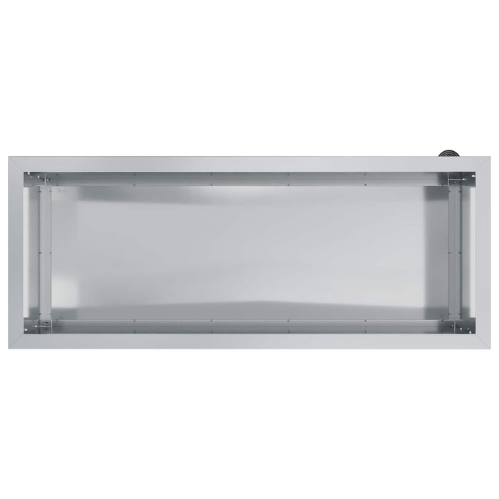 Jardinieră de grădină cu LED 2 buc. Argintiu 40 x 100 x 40 cm - WALTI WALTI