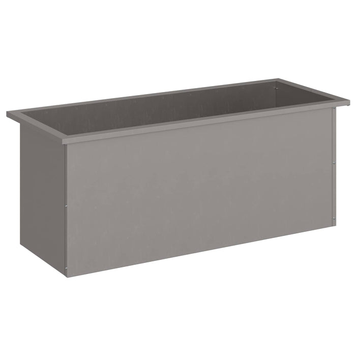 Jardinieră de grădină cu LED Ruginit 40 x 100 x 40 cm WALTI