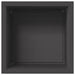 Jardinieră de grădină cu LED Negru 50 x 50 x 48 cm Oțel - WALTI WALTI