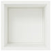 Jardinieră de grădină cu LED Alb 50 x 50 x 48 cm Oțel - WALTI WALTI