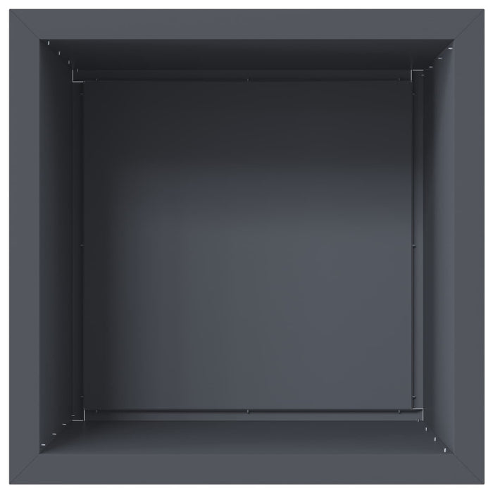 Jardinieră de grădină cu LED 2 buc. Antracit 50 x 50 x 48 cm WALTI