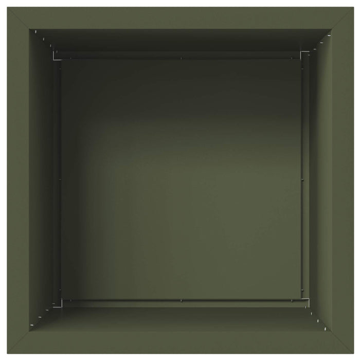 Jardinieră de grădină cu LED Verde măsliniu 50 x 50 x 48 cm - WALTI WALTI