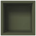 Jardinieră de grădină cu LED Verde măsliniu 50 x 50 x 48 cm - WALTI WALTI