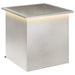 Jardinieră de grădină cu LED Argintiu 50 x 50 x 48 cm - WALTI WALTI