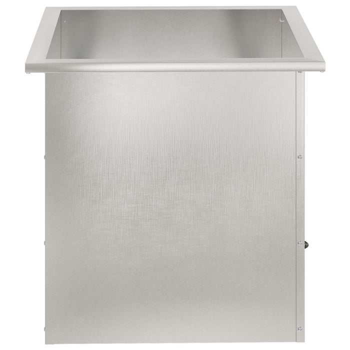 Jardinieră de grădină cu LED Argintiu 50 x 50 x 48 cm - WALTI WALTI