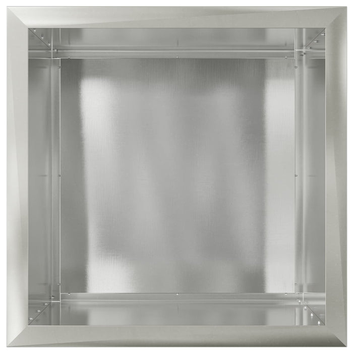 Jardinieră de grădină cu LED Argintiu 50 x 50 x 48 cm - WALTI WALTI