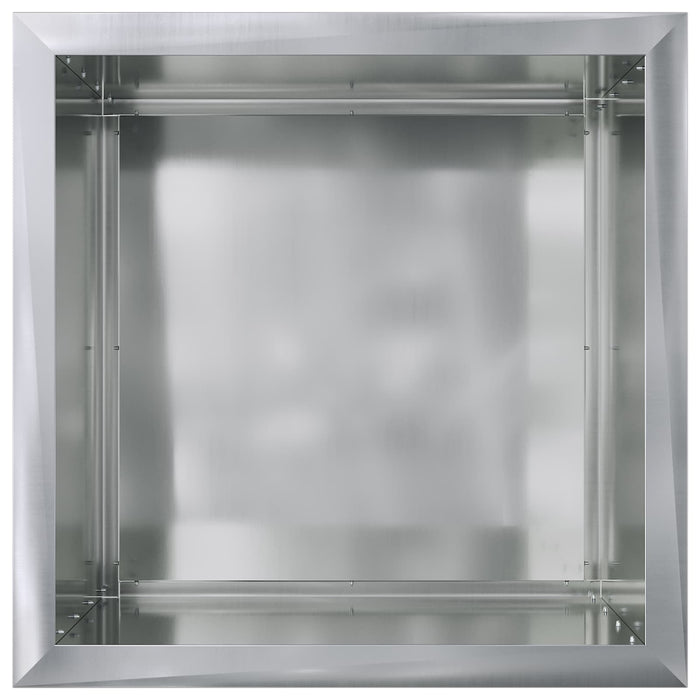 Jardinieră de grădină cu LED Argintiu 50 x 50 x 48 cm - WALTI WALTI