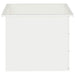 Jardinieră de grădină cu LED 2 buc. Alb 50 x 60 x 48 cm Oțel - WALTI WALTI