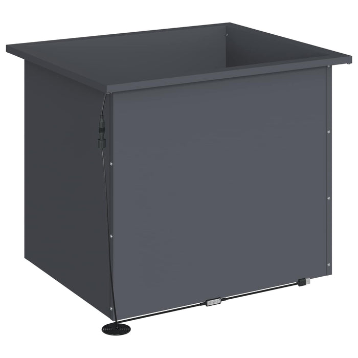 Jardinieră de grădină cu LED Antracit 50 x 60 x 48 cm Oțel WALTI