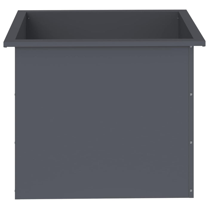 Jardinieră de grădină cu LED Antracit 50 x 60 x 48 cm Oțel WALTI