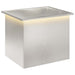 Jardinieră de grădină cu LED Argintiu 50 x 60 x 48 cm - WALTI WALTI