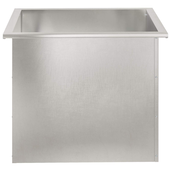 Jardinieră de grădină cu LED Argintiu 50 x 60 x 48 cm - WALTI WALTI