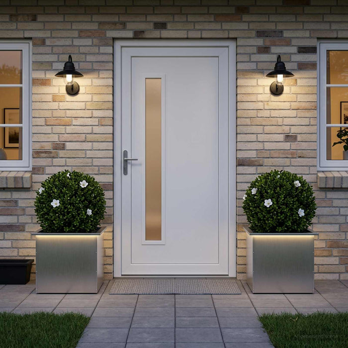 Jardinieră de grădină cu LED 2 buc. Argintiu 50 x 60 x 48 cm WALTI