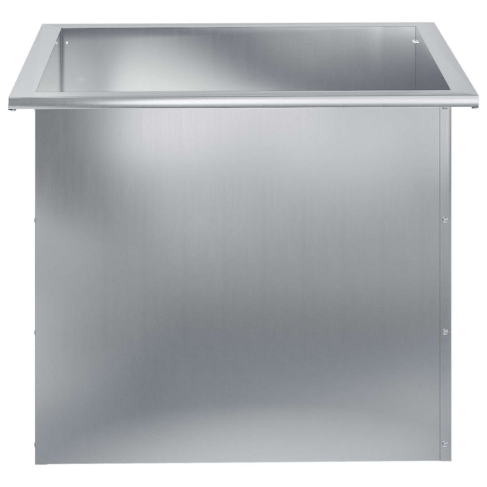 Jardinieră de grădină cu LED Argintiu 50 x 60 x 48 cm - WALTI WALTI
