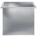 Jardinieră de grădină cu LED Argintiu 50 x 60 x 48 cm - WALTI WALTI