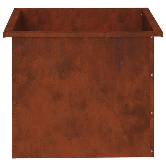Jardinieră de grădină cu LED Ruginit 50 x 60 x 48 cm WALTI