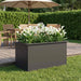 Jardinieră de grădină cu LED Negru 50 x 80 x 48 cm Oțel - WALTI WALTI