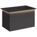 Jardinieră de grădină cu LED Negru 50 x 80 x 48 cm Oțel - WALTI WALTI