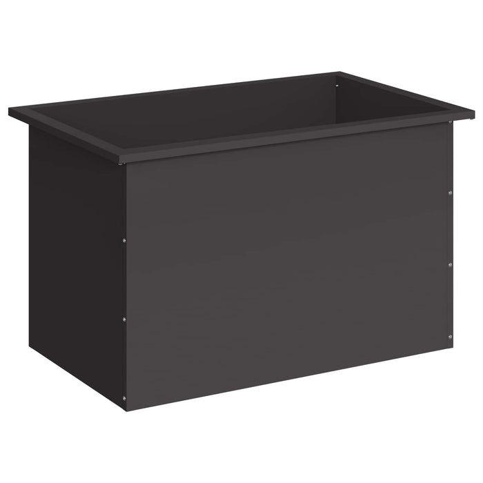 Jardinieră de grădină cu LED Negru 50 x 80 x 48 cm Oțel - WALTI WALTI