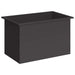 Jardinieră de grădină cu LED Negru 50 x 80 x 48 cm Oțel - WALTI WALTI