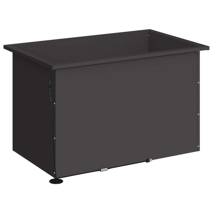 Jardinieră de grădină cu LED Negru 50 x 80 x 48 cm Oțel - WALTI WALTI