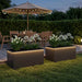 Jardinieră de grădină cu LED 2 buc. Negru 50 x 80 x 48 cm Oțel - WALTI WALTI