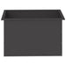 Jardinieră de grădină cu LED 2 buc. Negru 50 x 80 x 48 cm Oțel - WALTI WALTI