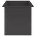 Jardinieră de grădină cu LED 2 buc. Negru 50 x 80 x 48 cm Oțel - WALTI WALTI