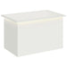Jardinieră de grădină cu LED Alb 50 x 80 x 48 cm Oțel - WALTI WALTI