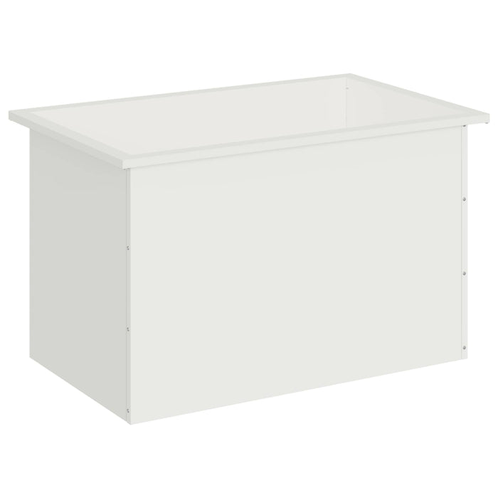 Jardinieră de grădină cu LED Alb 50 x 80 x 48 cm Oțel - WALTI WALTI