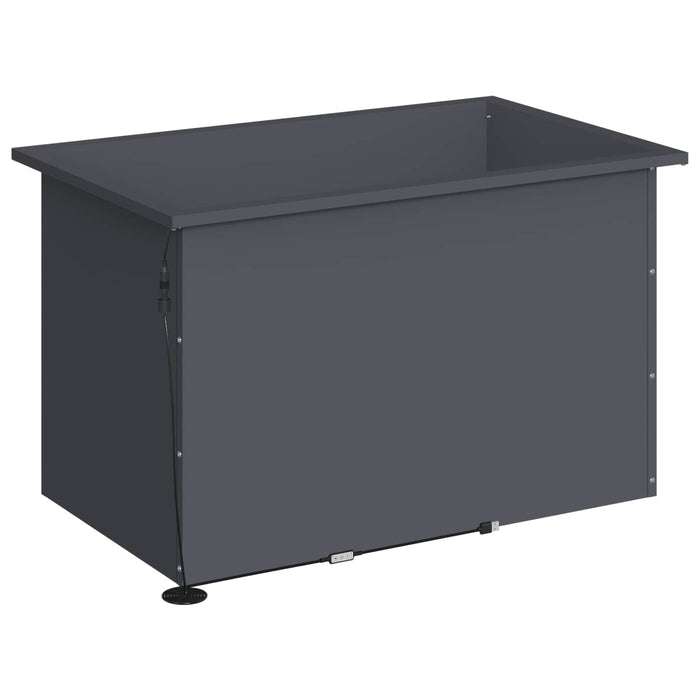 Jardinieră de grădină cu LED Antracit 50 x 80 x 48 cm Oțel WALTI