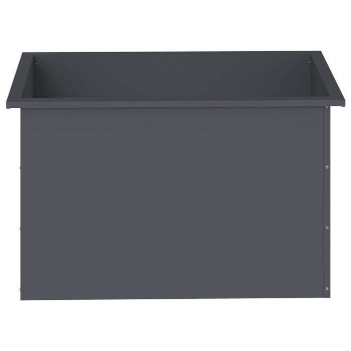 Jardinieră de grădină cu LED Antracit 50 x 80 x 48 cm Oțel WALTI