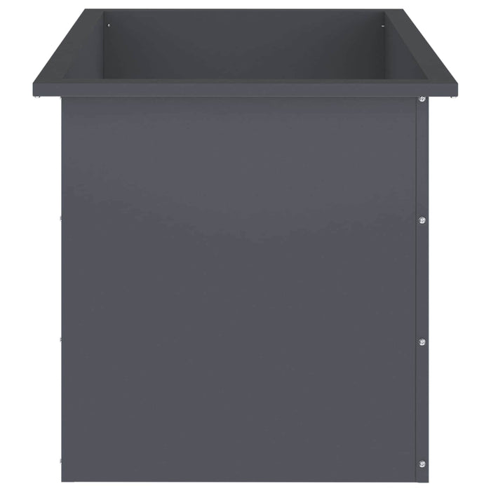 Jardinieră de grădină cu LED 2 buc. Antracit 50 x 80 x 48 cm WALTI