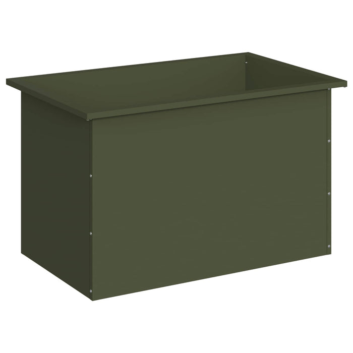 Jardinieră de grădină cu LED Verde măsliniu 50 x 80 x 48 cm - WALTI WALTI