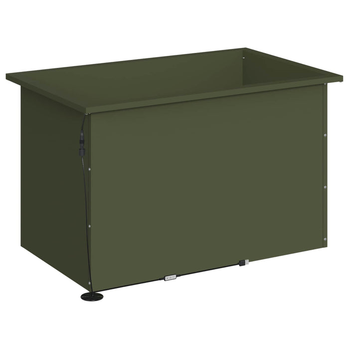 Jardinieră de grădină cu LED Verde măsliniu 50 x 80 x 48 cm - WALTI WALTI