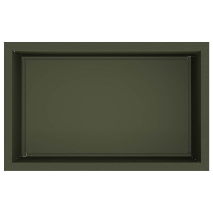 Jardinieră de grădină cu LED Verde măsliniu 50 x 80 x 48 cm - WALTI WALTI