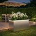 Jardinieră de grădină cu LED Argintiu 50 x 80 x 48 cm - WALTI WALTI