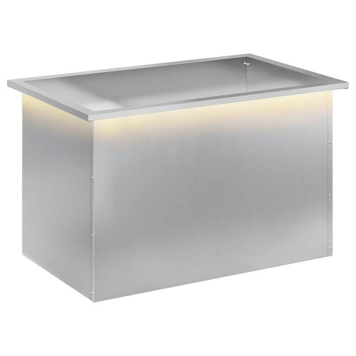 Jardinieră de grădină cu LED Argintiu 50 x 80 x 48 cm - WALTI WALTI