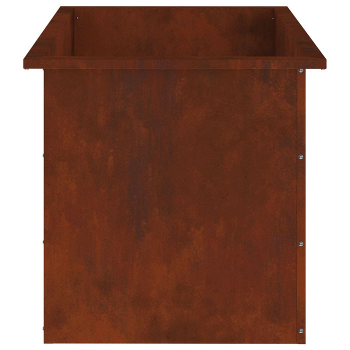 Jardinieră de grădină cu LED Ruginit 50 x 80 x 48 cm - WALTI WALTI
