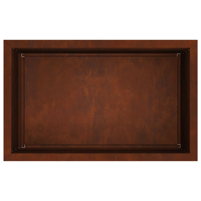 Jardinieră de grădină cu LED 2 buc. Ruginit 50 x 80 x 48 cm WALTI