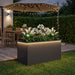 Jardinieră de grădină cu LED Negru 50 x 100 x 48 cm Oțel - WALTI WALTI