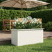 Jardinieră de grădină cu LED Alb 50 x 100 x 48 cm Oțel - WALTI WALTI
