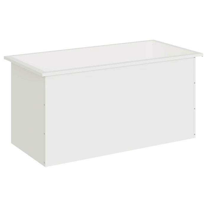 Jardinieră de grădină cu LED Alb 50 x 100 x 48 cm Oțel - WALTI WALTI