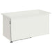 Jardinieră de grădină cu LED 2 buc. Alb 50 x 100 x 48 cm Oțel - WALTI WALTI