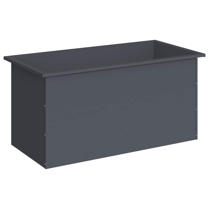 Jardinieră de grădină cu LED Antracit 50 x 100 x 48 cm Oțel WALTI