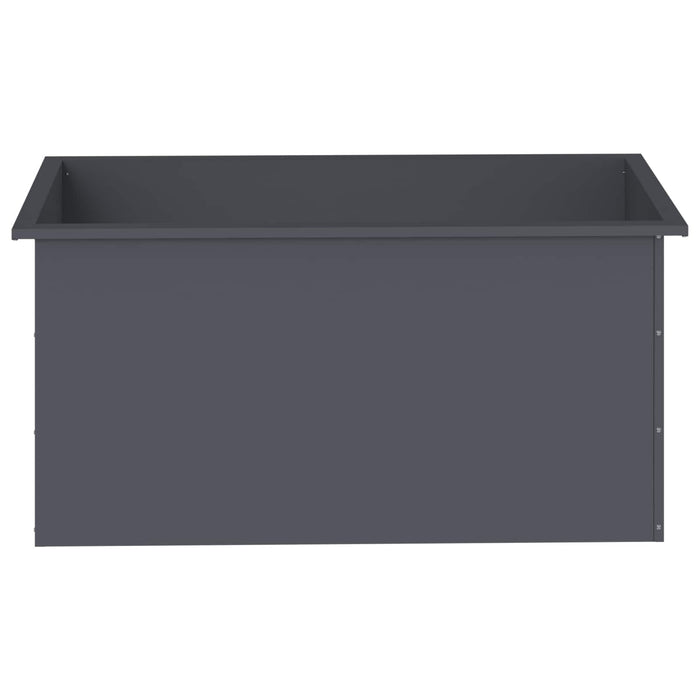 Jardinieră de grădină cu LED Antracit 50 x 100 x 48 cm Oțel WALTI