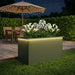 Jardinieră de grădină cu LED Verde măsliniu 50 x 100 x 48 cm - WALTI WALTI