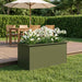 Jardinieră de grădină cu LED Verde măsliniu 50 x 100 x 48 cm - WALTI WALTI