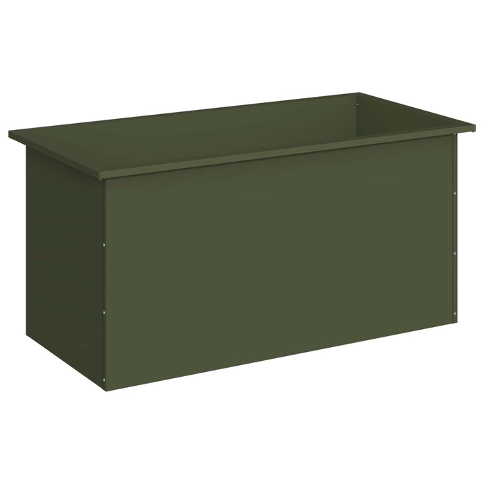 Jardinieră de grădină cu LED Verde măsliniu 50 x 100 x 48 cm - WALTI WALTI